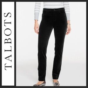 Talbots Flawless Petite Velveteen Jeggings - Classic Black